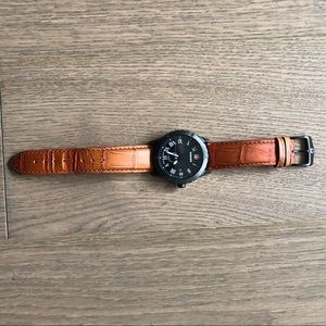 Wenger VINTAGE genuine leather strap watch